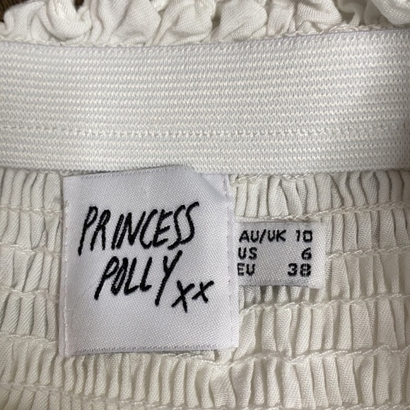 Princess Polly Natalya White Ruffled Mini Skirt - Picture 3 of 3